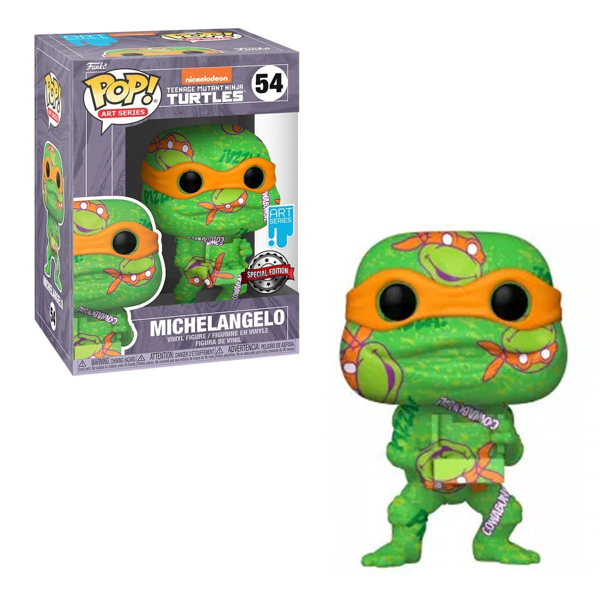 Pop Funko 57929 Art Series: Tmnt 2 - Figura De Vinilo Michelangelo #54 Pop Funko 57929 Art Series: Tmnt 2 - Figura De Vinilo Michelangelo #54